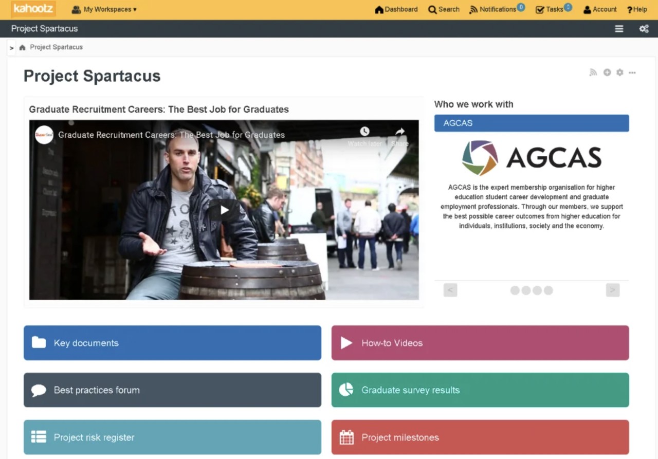 6.Kahootz: Good for peer-to-peer support and agent insight.