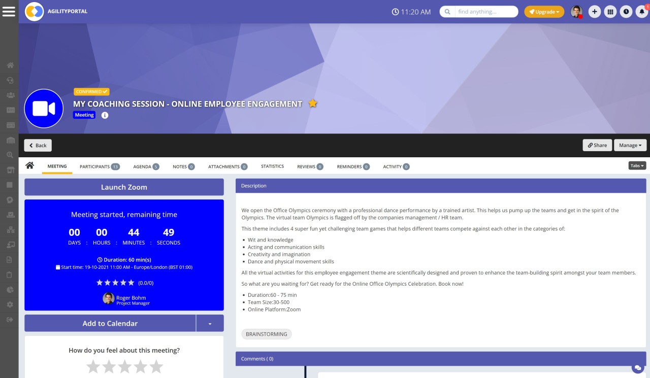Arrange an introduction session