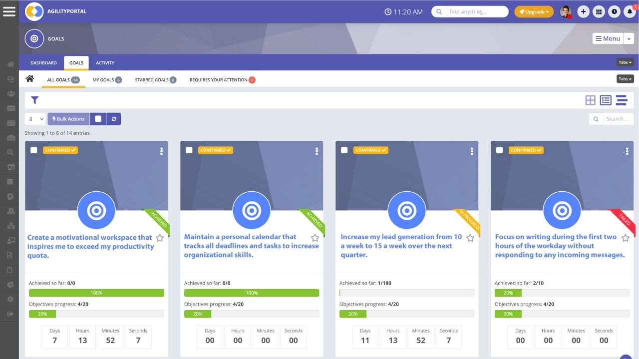 Set goals for the first week