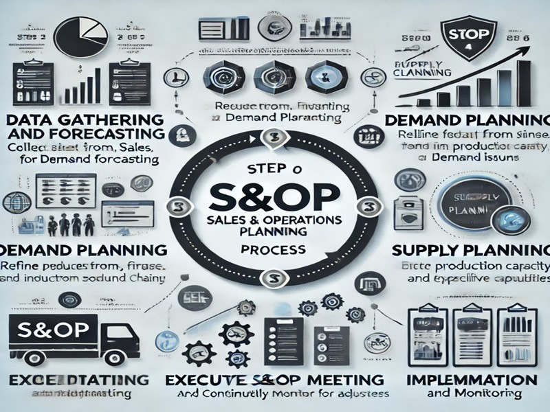 What are the 6 steps of the S&OP process