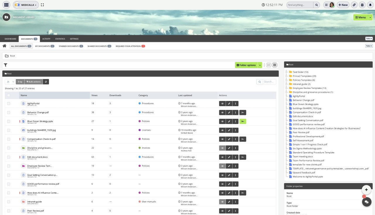 Provides a Centralized Document Management