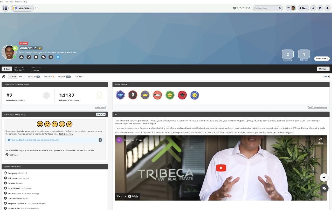 #1. AgilityPortal - Best for organizational management and building connection