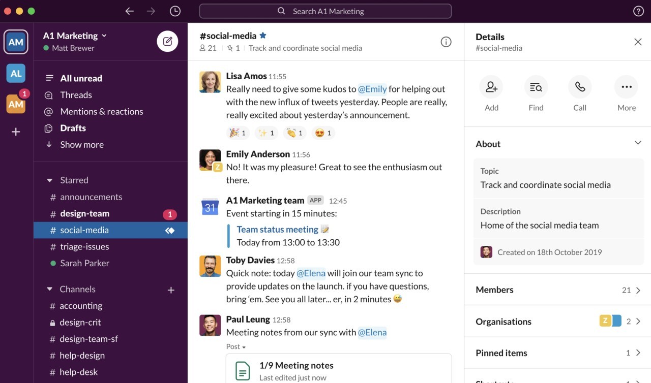 Slack - Number 2 Best Team Communication App