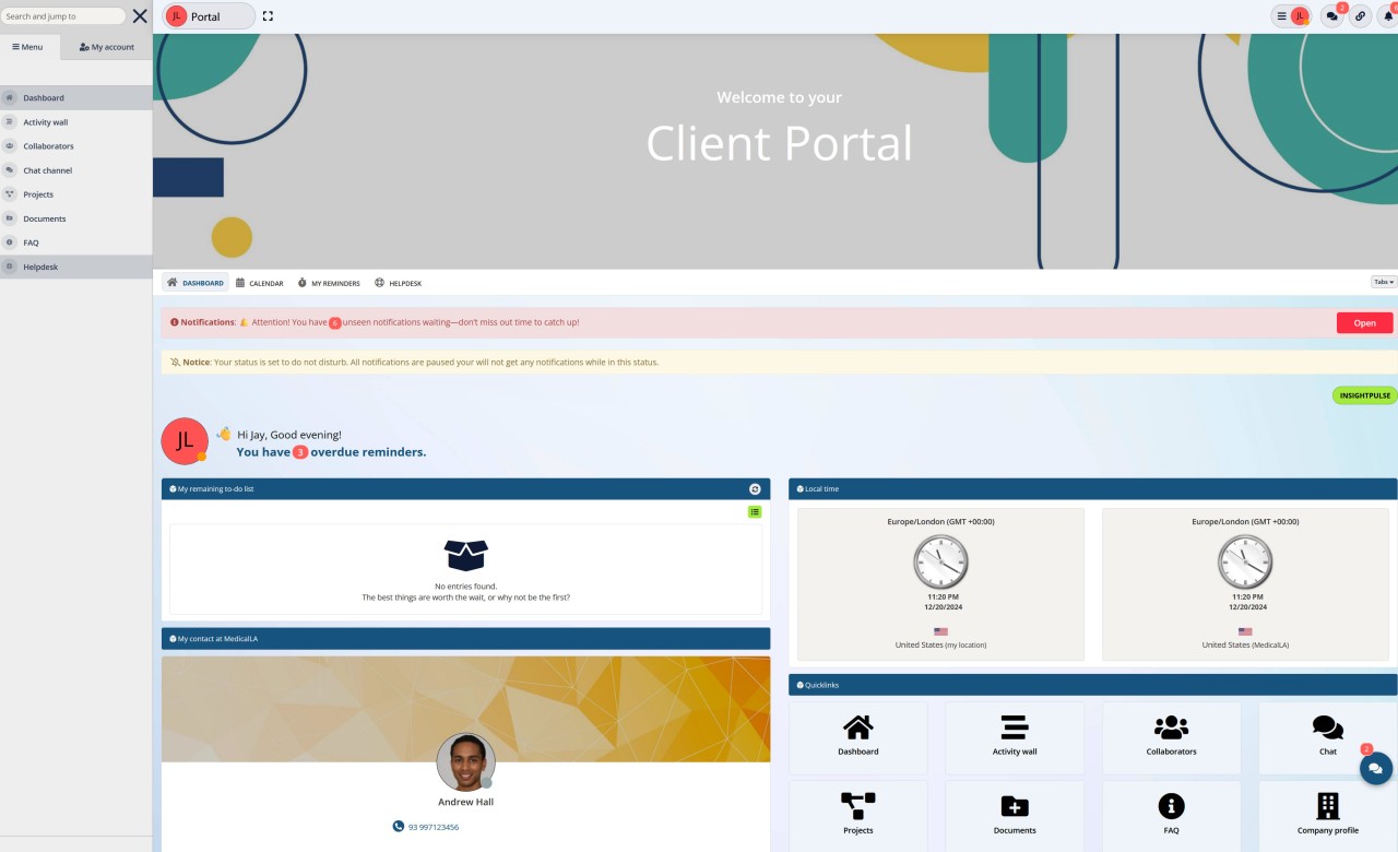 #1. AgilityPortal: Client Portal Software for Small Business