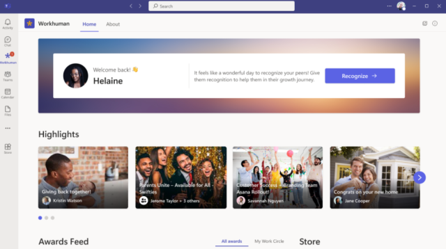 5. Workhuman - Best for Streamlining HR Processes