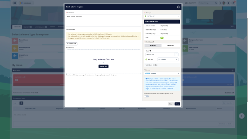 b2ap3_large_Book-leave-request Leave Request Software: Use Online Leave Management System to Manage Employee Time Off Efficiently - Insight Blog