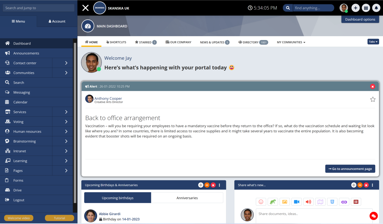 b2ap3_large_Focus-on-company-culture- Social Intranet software: Here is how you can find modern and affordable intranet in 2025 - Insight Blog