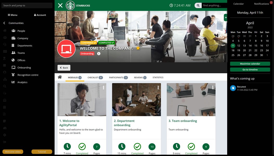 Starbucks Taleo Onboarding