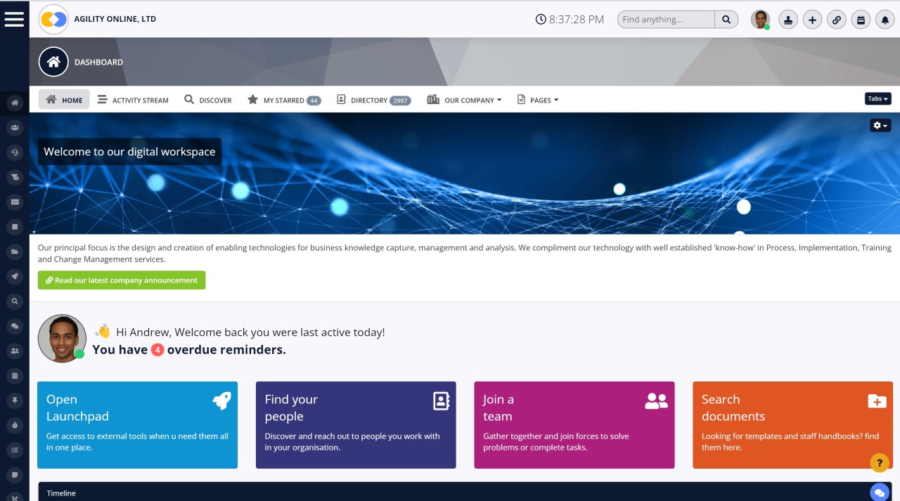 Employee Intranet portal