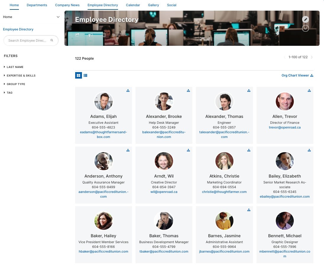 Slack intranet integration - ThoughtFarmer
