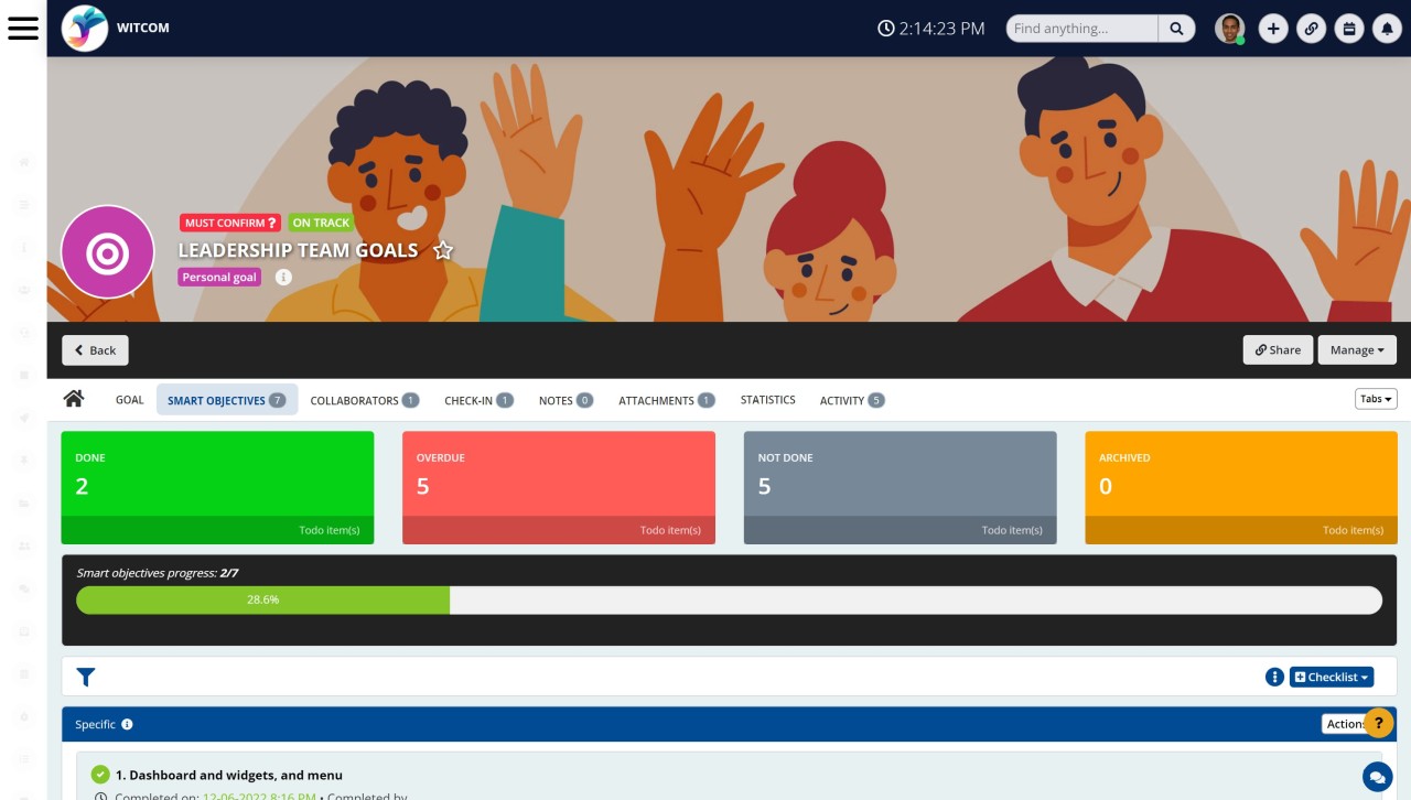 Track and Measure Progress