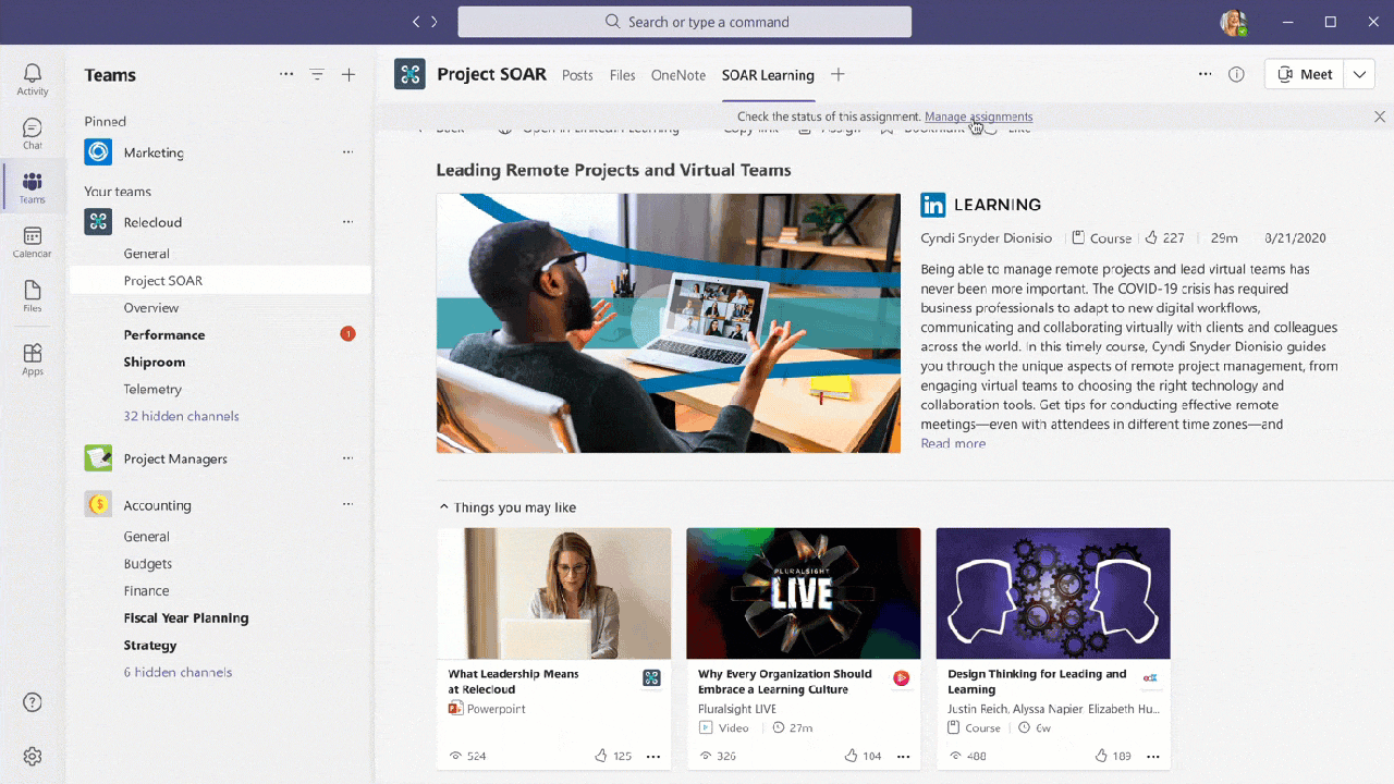 b2ap3_large_learning-assigner-view-status Microsoft Viva review - pros, cons, and alternatives - Insight Blog