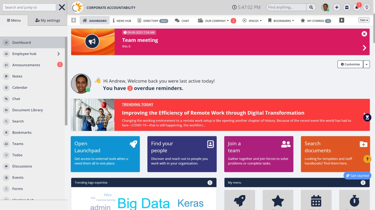 AgilityPortal Intranet Software