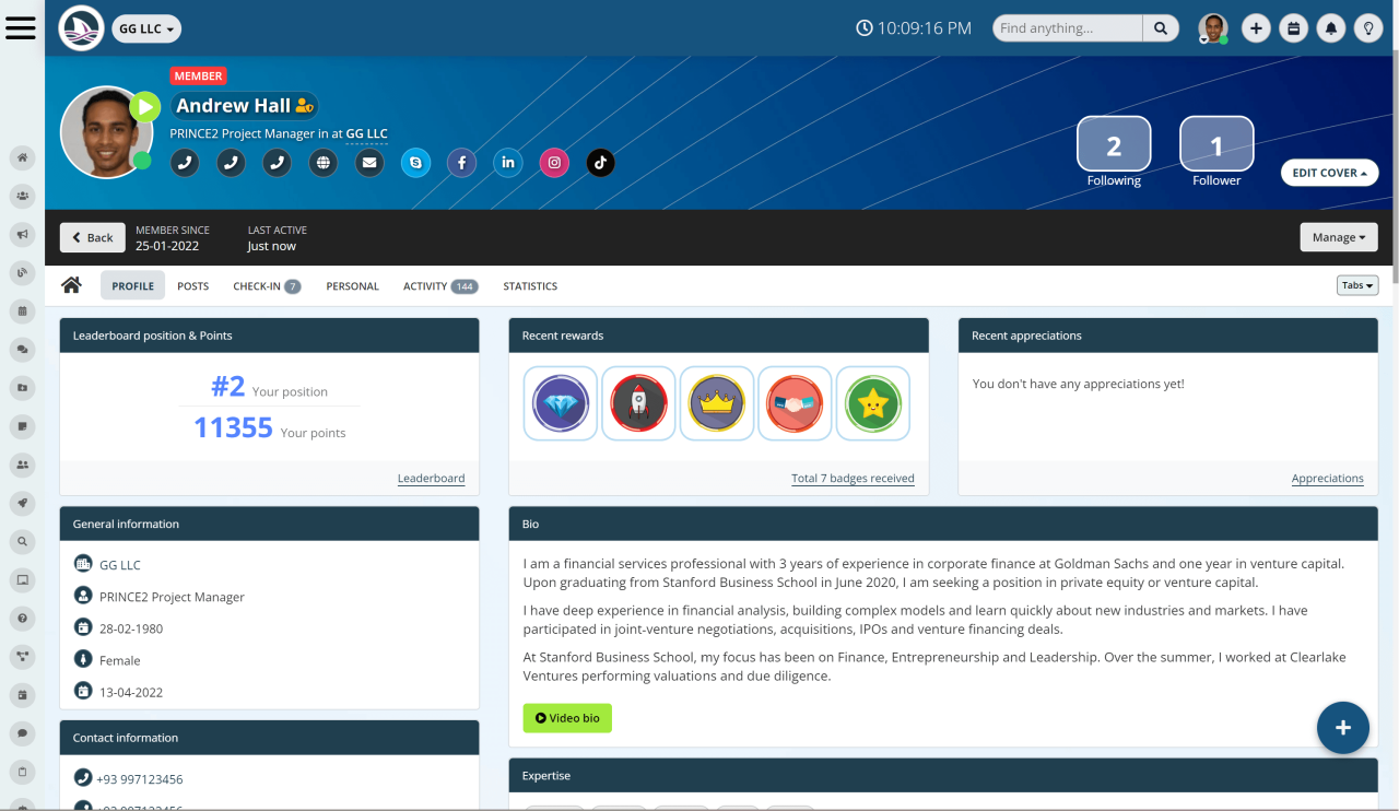 Allow employees to learn more about each other with people