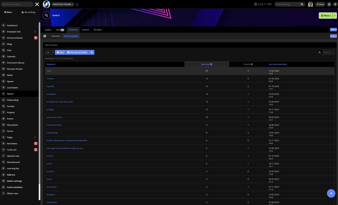 Intranet Search Engine Examples