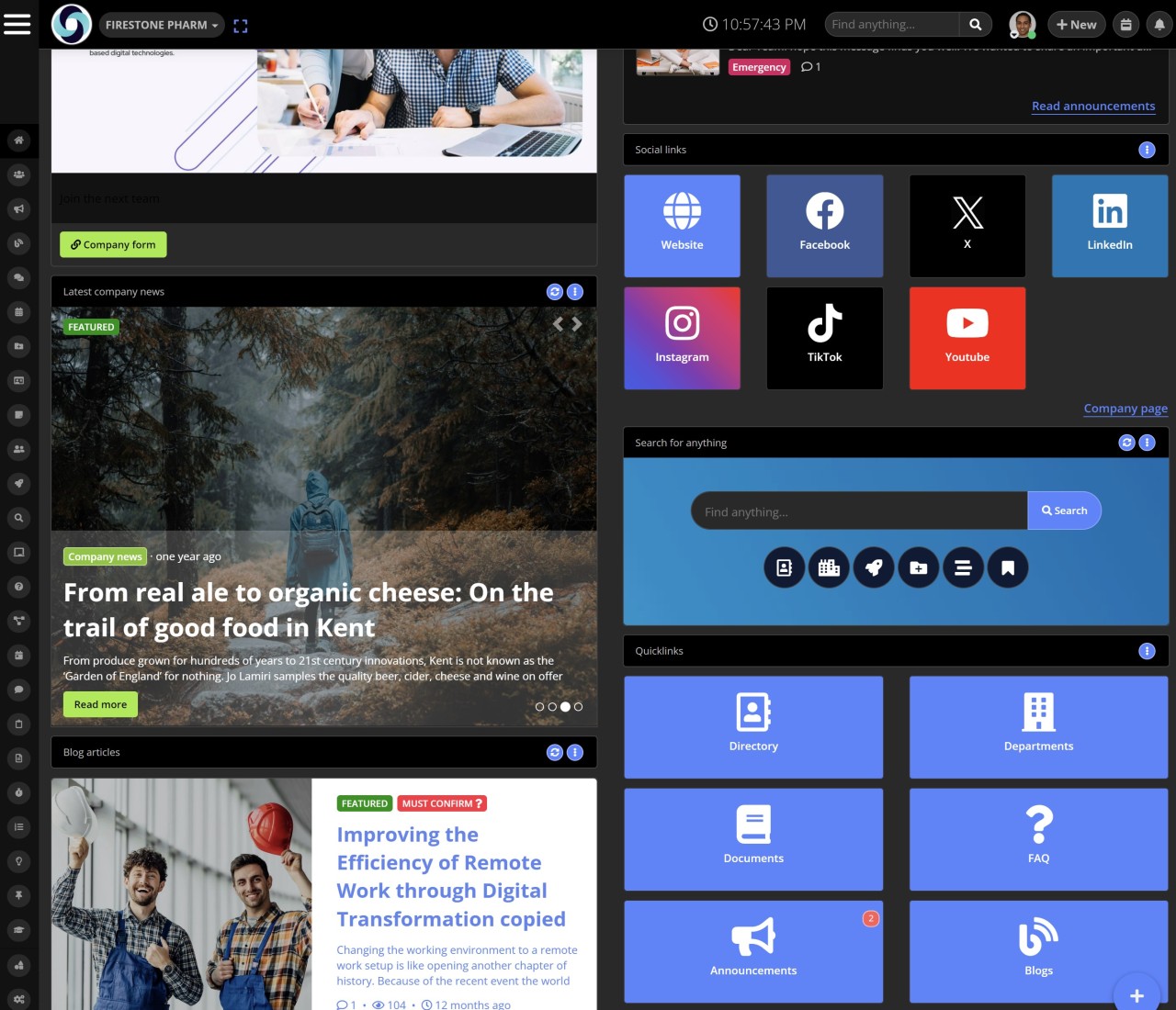 All-in-one employee apps