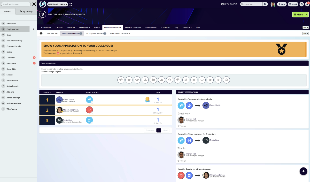 Boost employee engagement on employee appreciation day with AgilityPortal!
